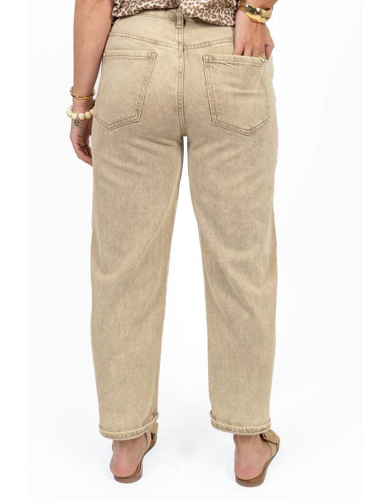 21Jewelz Mom jeans - washed beige