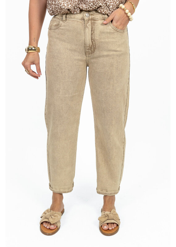21Jewelz Mom jeans - washed beige