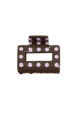 21Jewelz Middel haarklem polkadot - bruin/roze