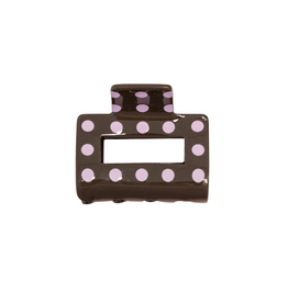 21Jewelz Middel haarklem polkadot - bruin/roze