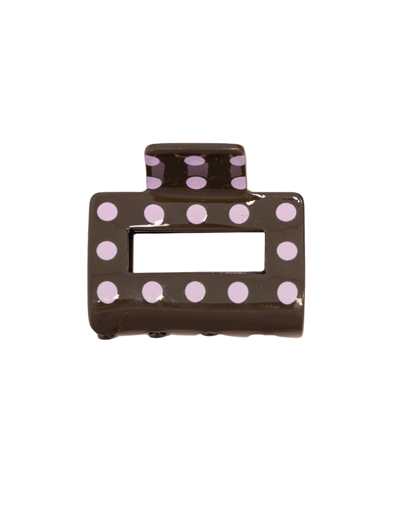 21Jewelz Middel haarklem polkadot - bruin/roze