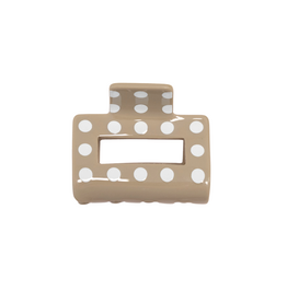 21Jewelz Middel haarklem polkadot - beige/wit