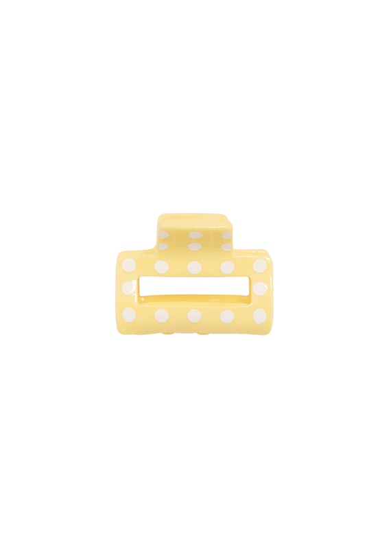 21Jewelz Mini haarklem polkadot - geel