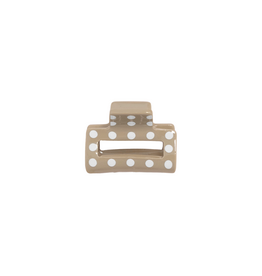 21Jewelz Mini haarklem polkadot - beige