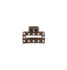 21Jewelz Mini haarklem polkadot - bruin/roze