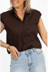 21Jewelz Basic mouwloos blousje - bruin
