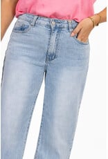 21Jewelz Wide leg jeans met lichte wassing - blauw