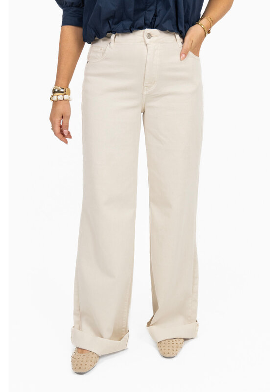 21Jewelz Extra tall wide leg jeans - beige