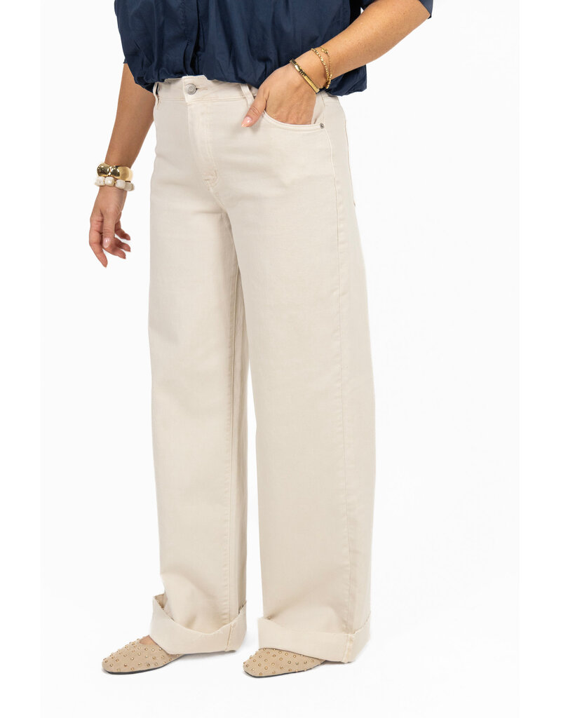 21Jewelz Extra tall wide leg jeans - beige