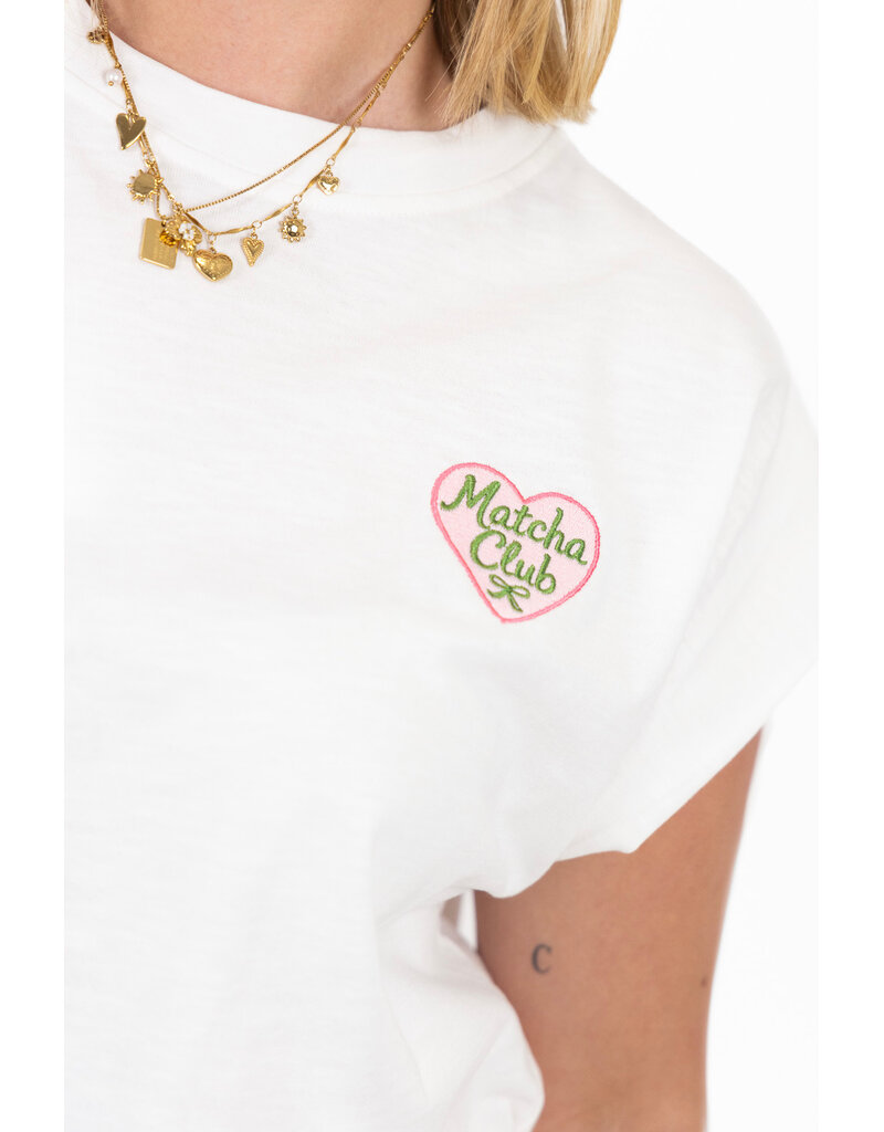 21Jewelz T-shirt matcha - wit