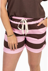 21Jewelz Gestreept shortje - roze/bruin