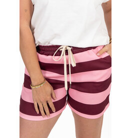 21Jewelz Gestreept shortje - roze/bordeaux