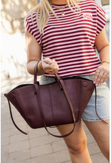 21Jewelz Midi shopper met dubbel hengsel - bordeaux