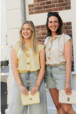 21Jewelz Blouse met gouden sierknopen - geel
