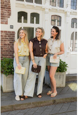 21Jewelz Blouse met gouden sierknopen - geel