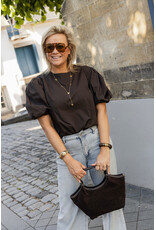 21Jewelz Pofmouw top - bruin