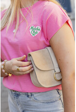 21Jewelz T-shirt matcha - roze