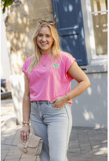 21Jewelz T-shirt matcha - roze