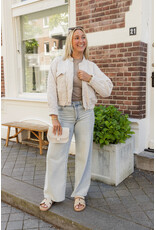 21Jewelz Jasje met stiksels - beige