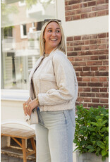 21Jewelz Jasje met stiksels - beige
