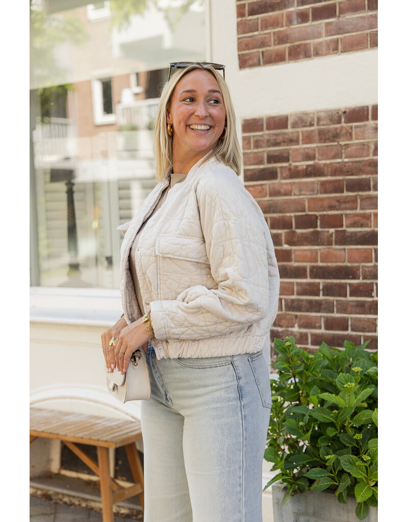 21Jewelz Jasje met stiksels - beige