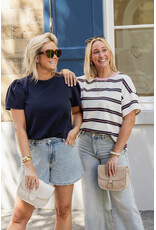 21Jewelz Sweatshirt met pofmouw - donkerblauw