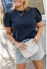 21Jewelz Sweatshirt met pofmouw - donkerblauw