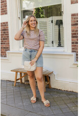 21Jewelz Streep truitje - taupe/roze