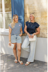 21Jewelz Atelier t-shirt gestreept - blauw