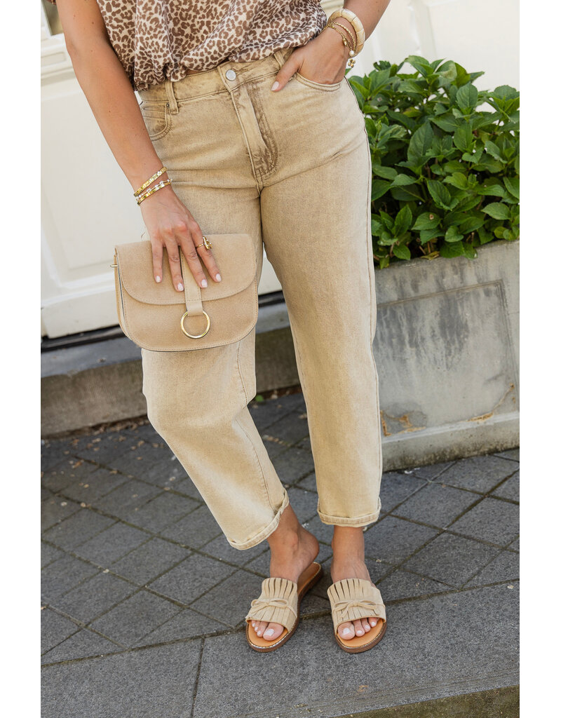 21Jewelz Mom jeans - washed beige