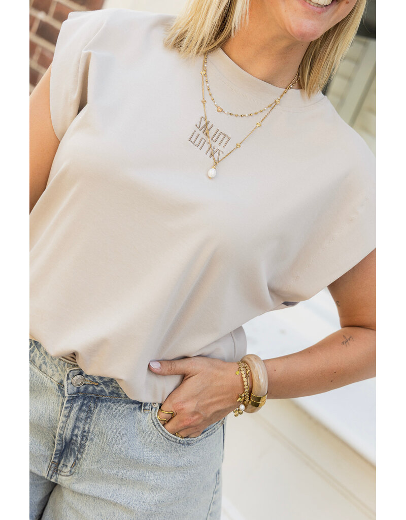21Jewelz Salut t-shirt - beige