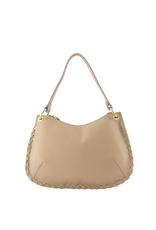 21Jewelz Handtas met gevlochten details - taupe