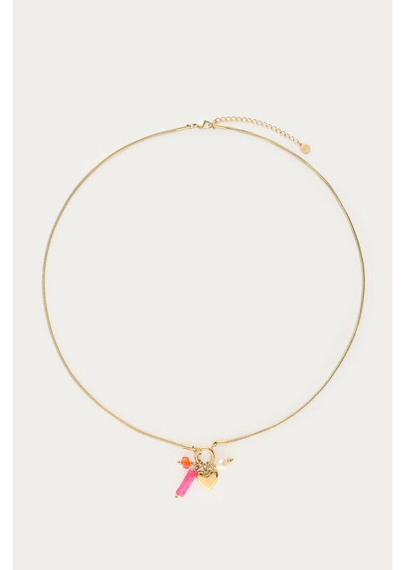 My Jewellery My Jewellery | Ciao ketting met kralen en hartje - goud
