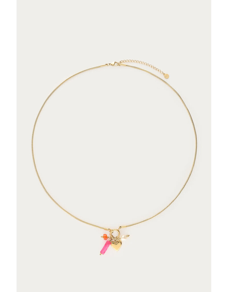 My Jewellery My Jewellery | Ciao ketting met kralen en hartje - goud