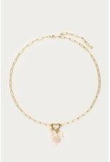 My Jewellery My Jewellery | Schakelketting met hartje en natuurlijke parels - goud