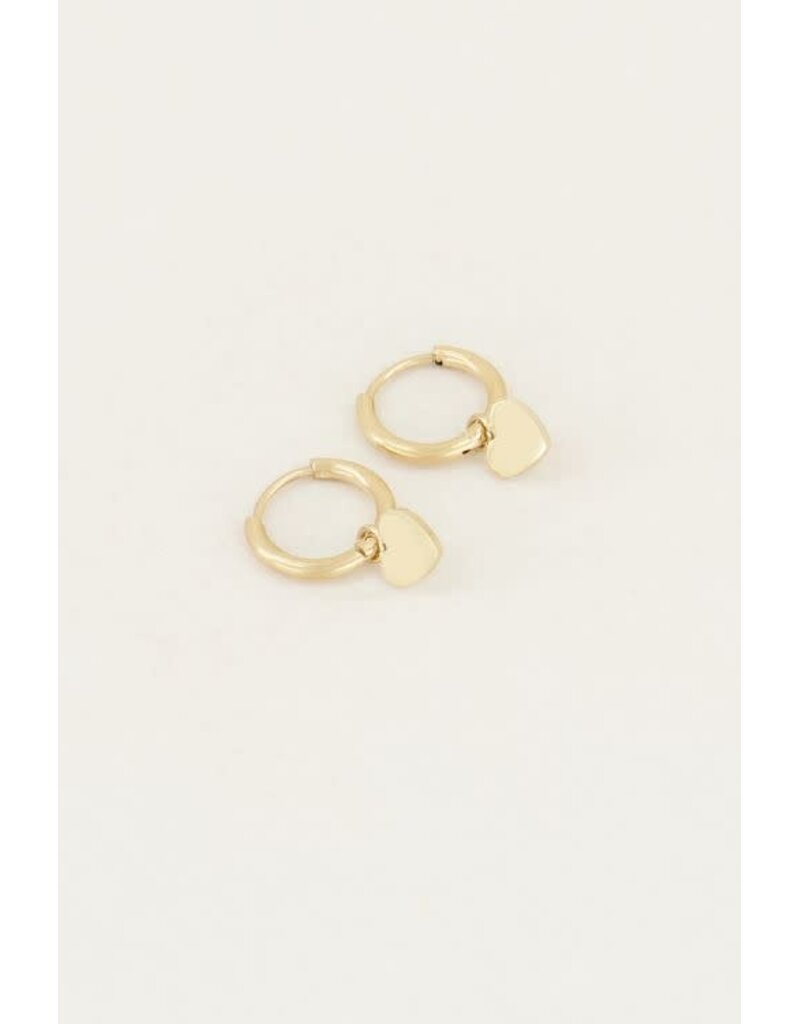 My Jewellery My Jewellery - Oorringen met hartje - goud