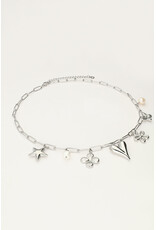 My Jewellery My Jewellery | Schakelketting met multi bedels - zilver