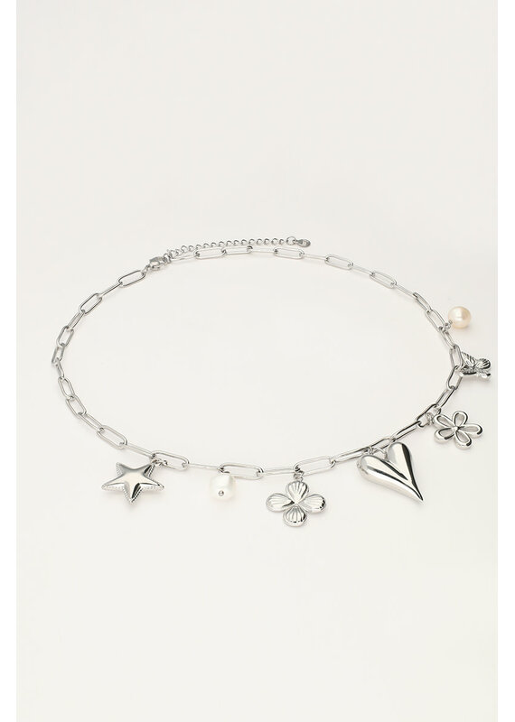 My Jewellery My Jewellery | Schakelketting met multi bedels - zilver