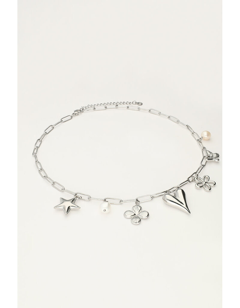 My Jewellery My Jewellery | Schakelketting met multi bedels - zilver