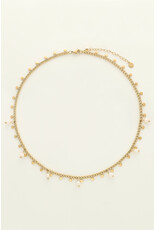 My Jewellery My Jewellery | Ketting met kleine munten en zoetwaterparels - goud