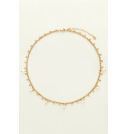 My Jewellery My Jewellery | Ketting met kleine munten en zoetwaterparels - goud