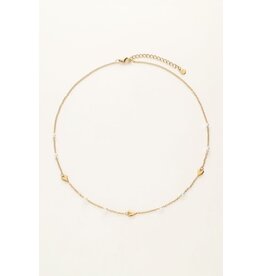 My Jewellery My Jewellery | Ketting met hartjes en parels - goud
