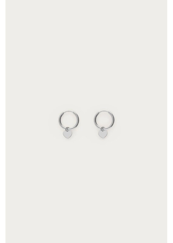 My Jewellery My Jewellery | Oorringen met klein hartje - zilver