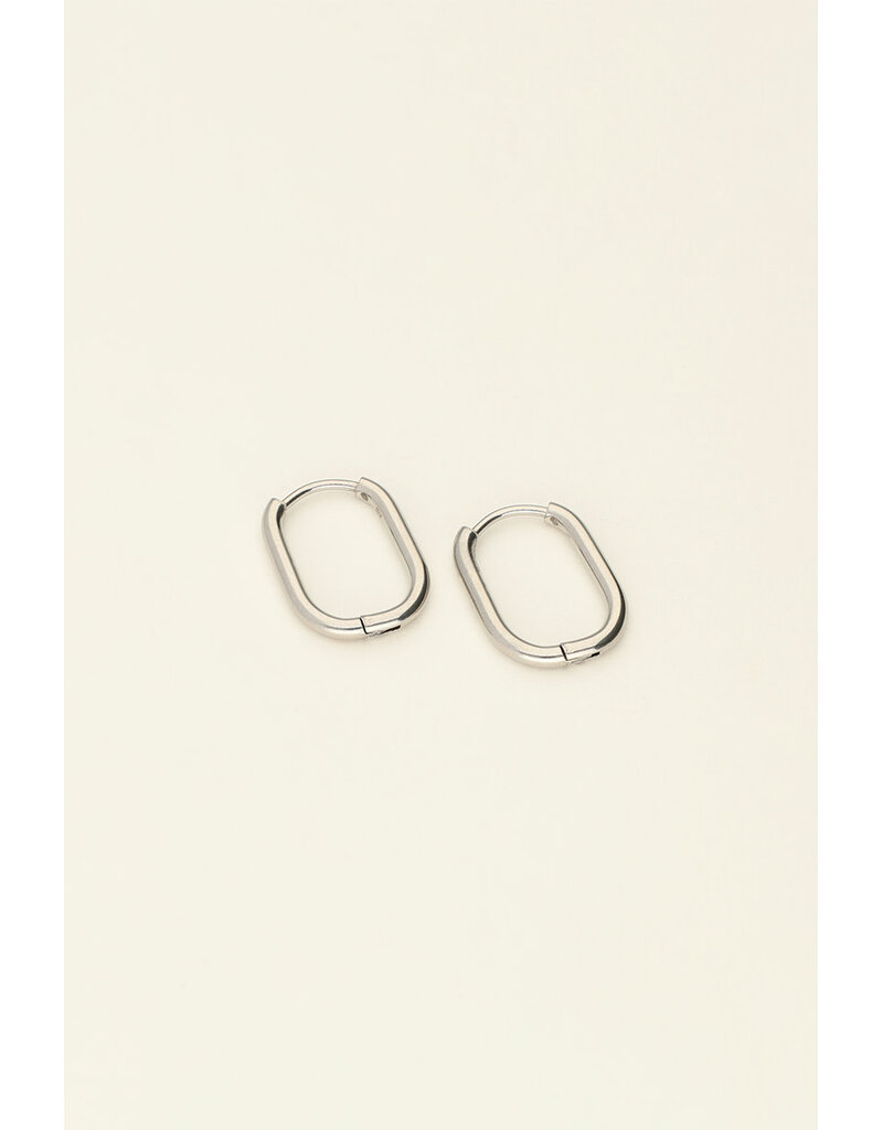 My Jewellery My Jewellery | Ovale oorbellen basic - zilver