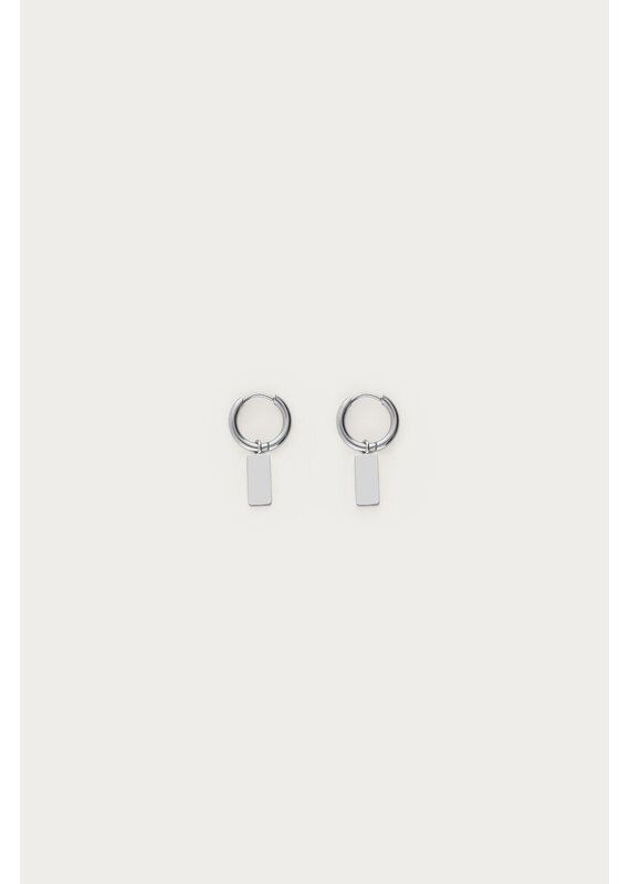 My Jewellery My Jewellery | Oorringen rechthoek - zilver