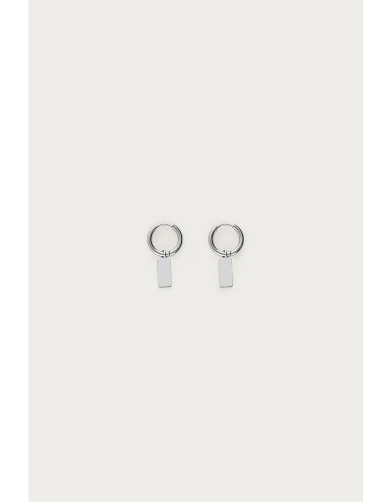 My Jewellery My Jewellery | Oorringen rechthoek - zilver
