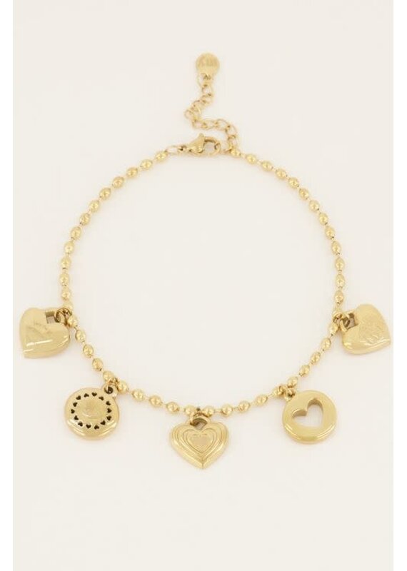 My Jewellery My Jewellery | Candy armband met bedels - goud