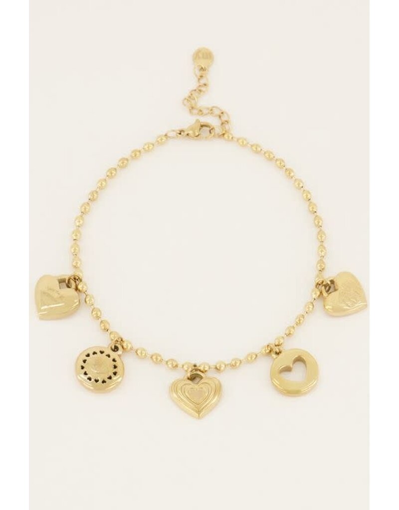 My Jewellery My Jewellery | Candy armband met bedels - goud