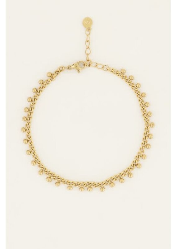 My Jewellery My Jewellery | Schakelarmband met bolletjes - goud