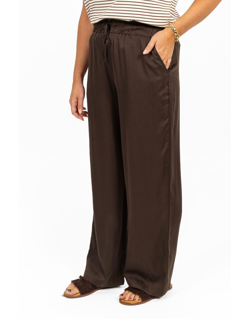 21Jewelz Losvallende pantalon met koordje - bruin